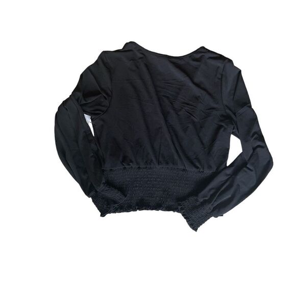 Vero Moda Alberta Long Sleeves V-Neck Smock Top L - Picture 11 of 12